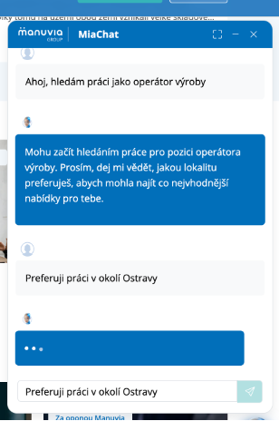 MIA: Naše AI náborová asistentka již pracuje naplno.