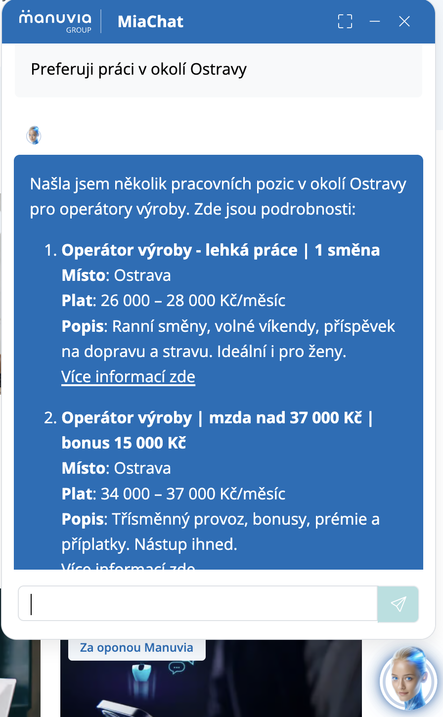 MIA: Naše AI náborová asistentka již pracuje naplno.